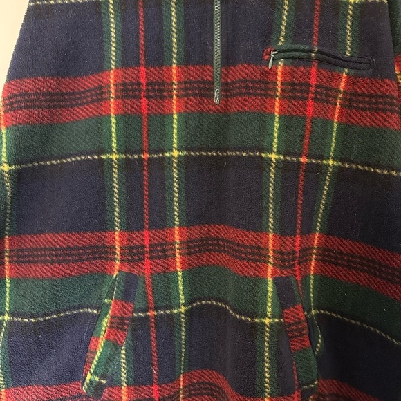 Vintage Cherokee Plaid 1/4 Zip-up Fleece Size XL - Picture 4 of 4